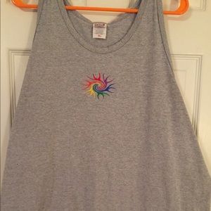 🌈🌈🌈Anvil Sz Lg Rainbow PRIDE designed tank
